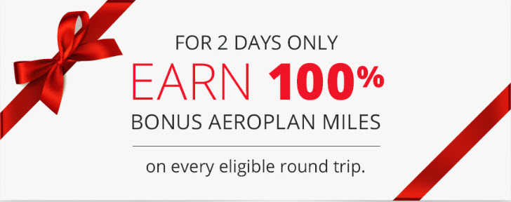 100% Bonus Aeroplan