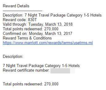 Marriott travel packages
