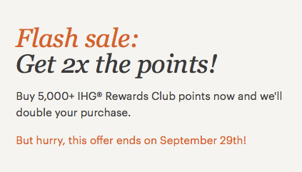 IHG flash sale