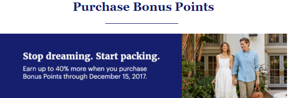 Hyatt 40% bonus on points purchase