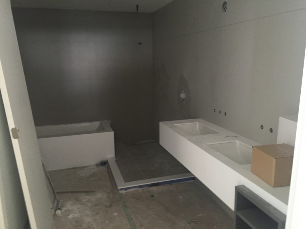DSU - Andaz Suite ensuite with his n her sink, bath tub and standing shower