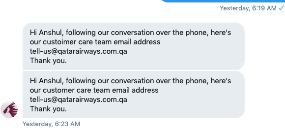 Qatar Airways reaction