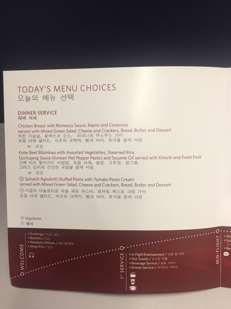 Food menu options