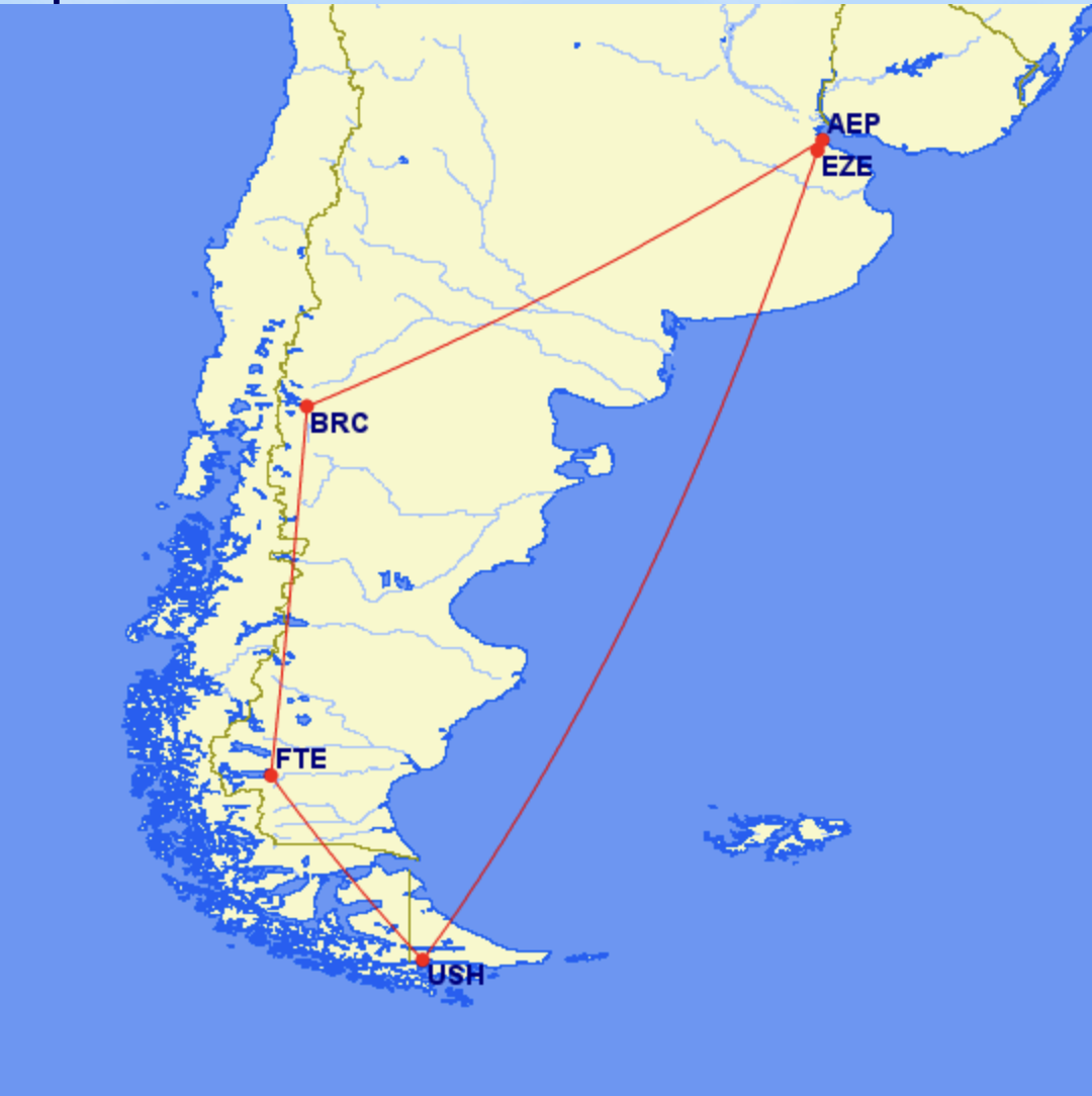 Flights to Patagonia