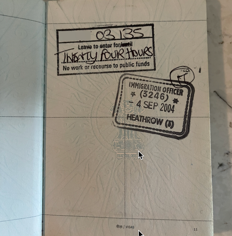 Visas on my passport