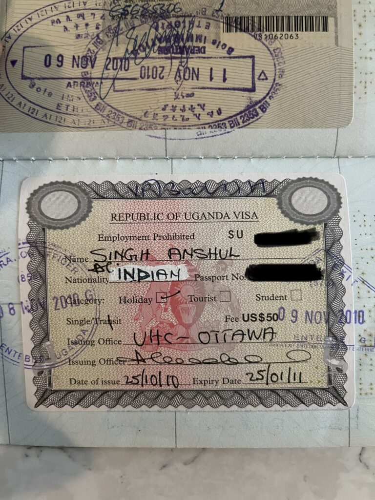 Visa on Indian Passport