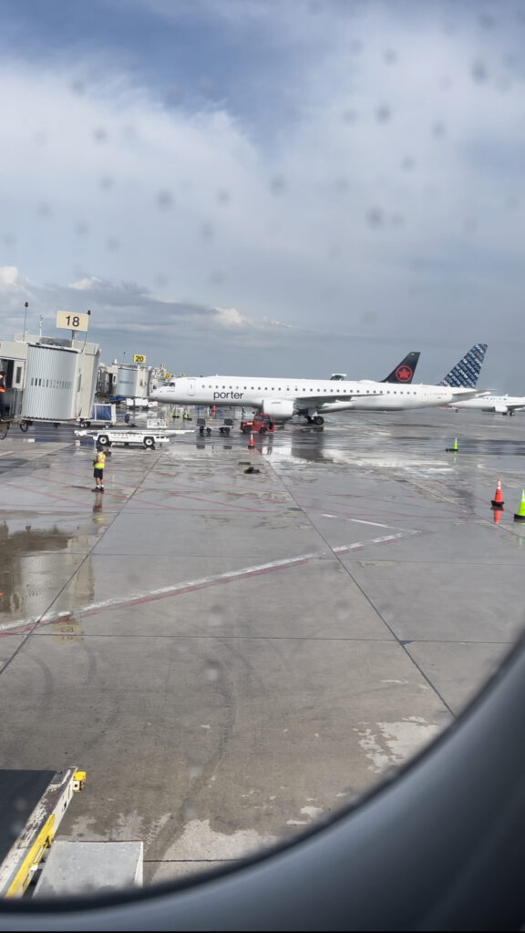 a plane on the tarmac