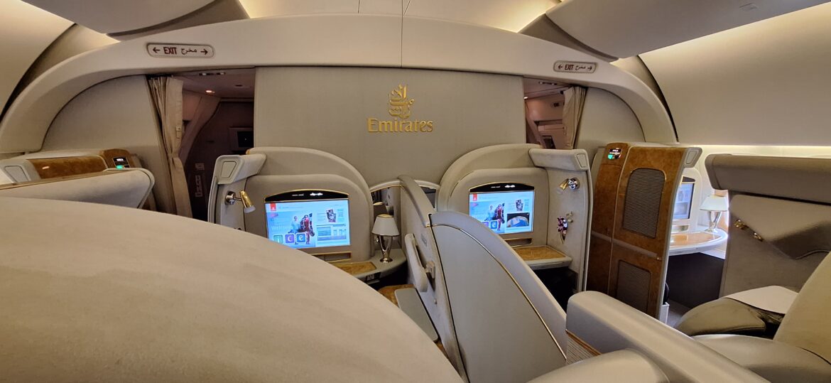 the seats in a plane