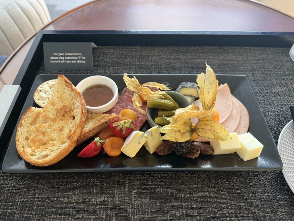a plate of food on a table