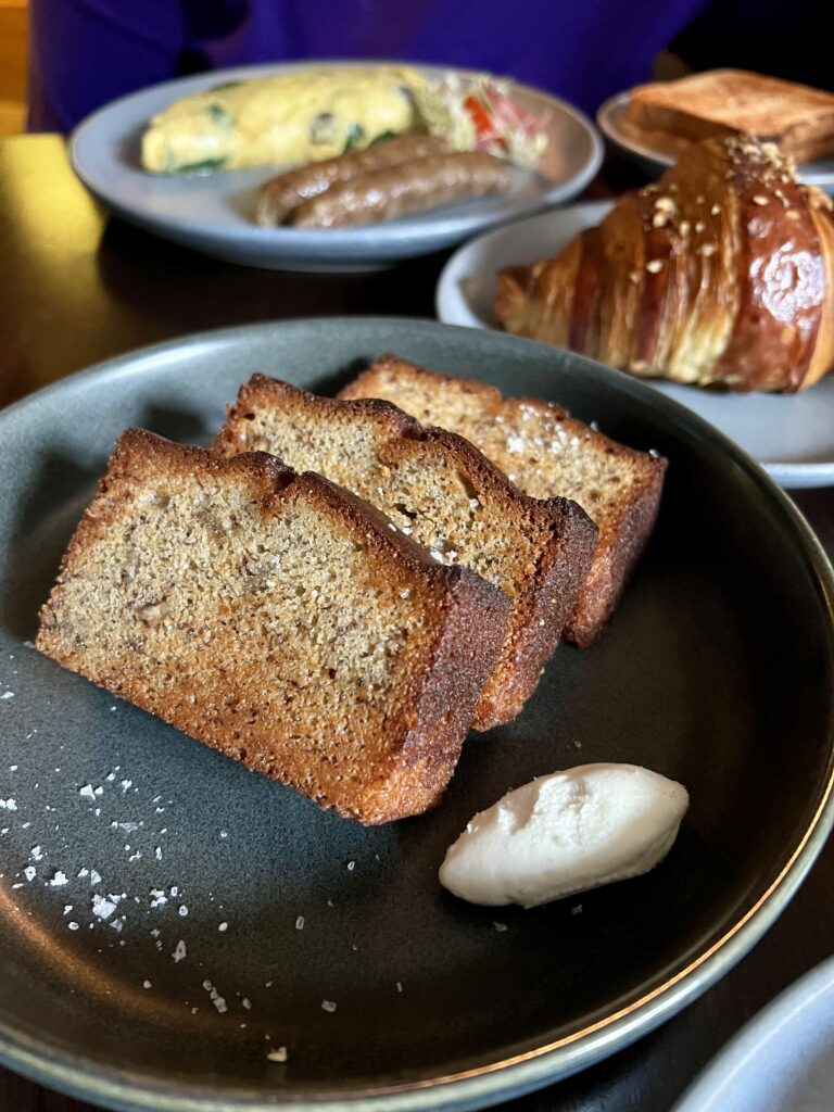 a plate of food on a table