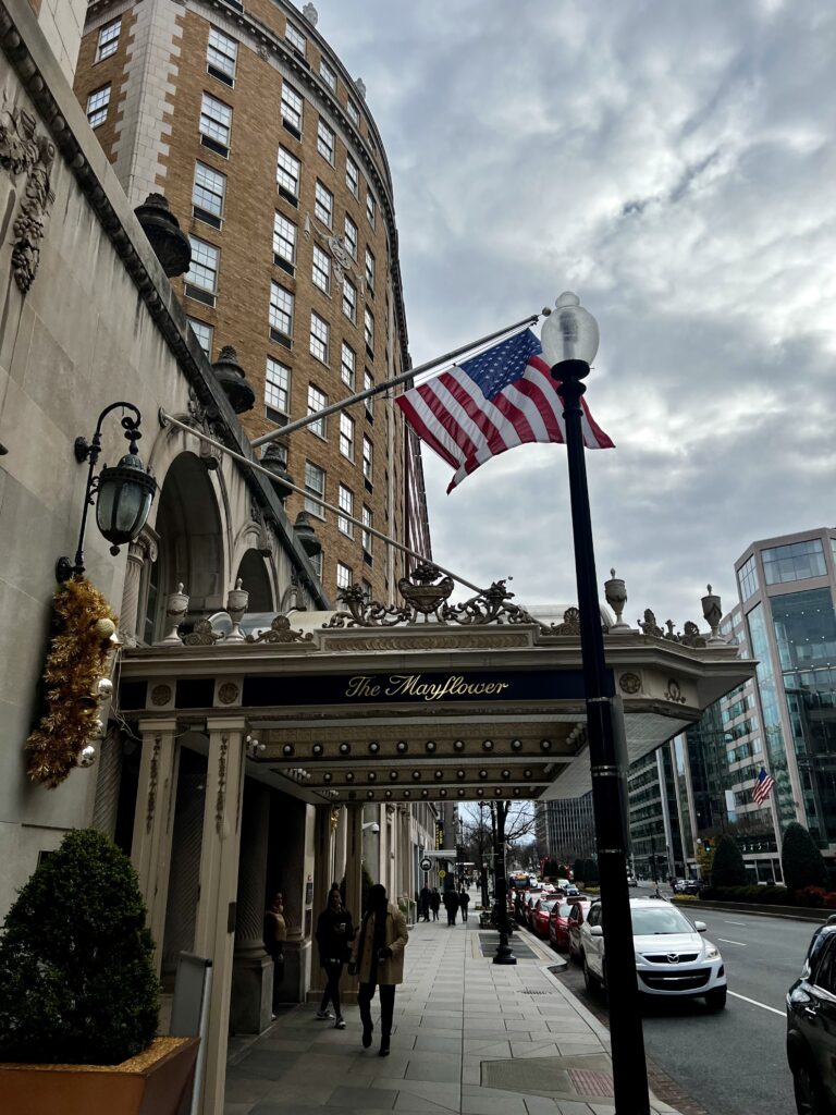 a flag on a pole