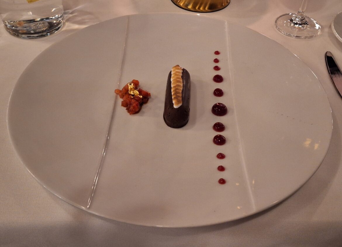 a plate of food on a table