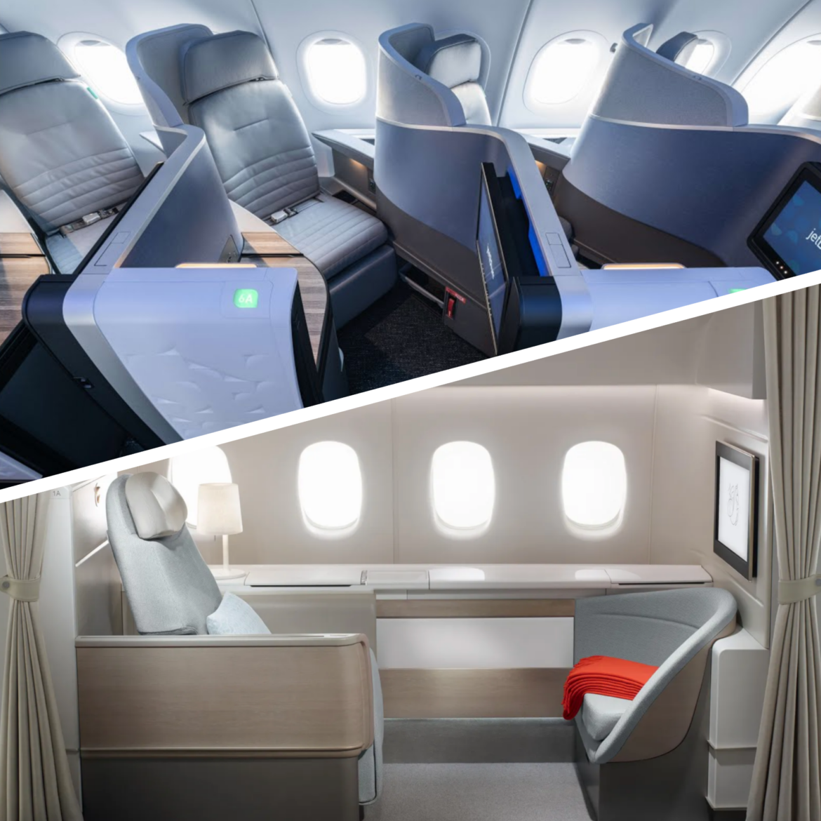 Blank Collage Template (1) a collage of an airplane with seats
