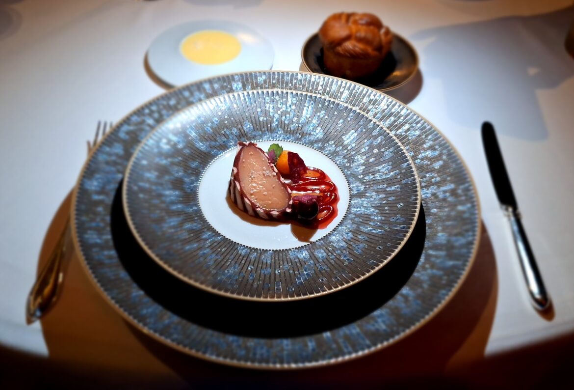 a plate of food on a table