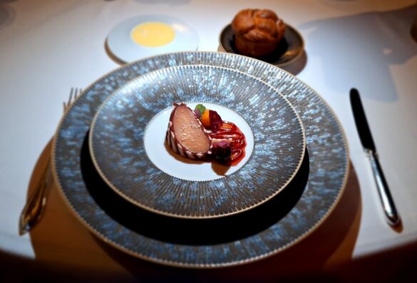a plate of food on a table