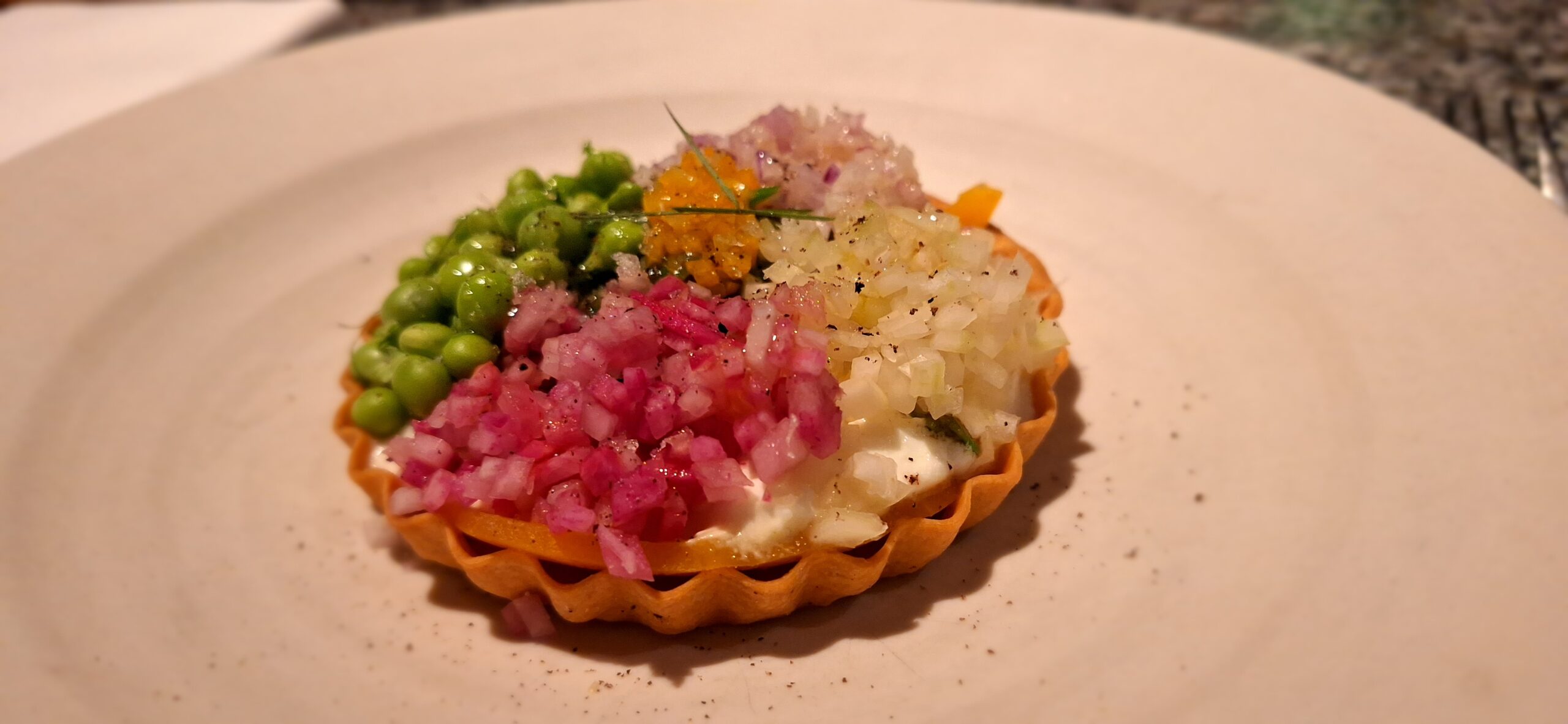 a plate of food on a table