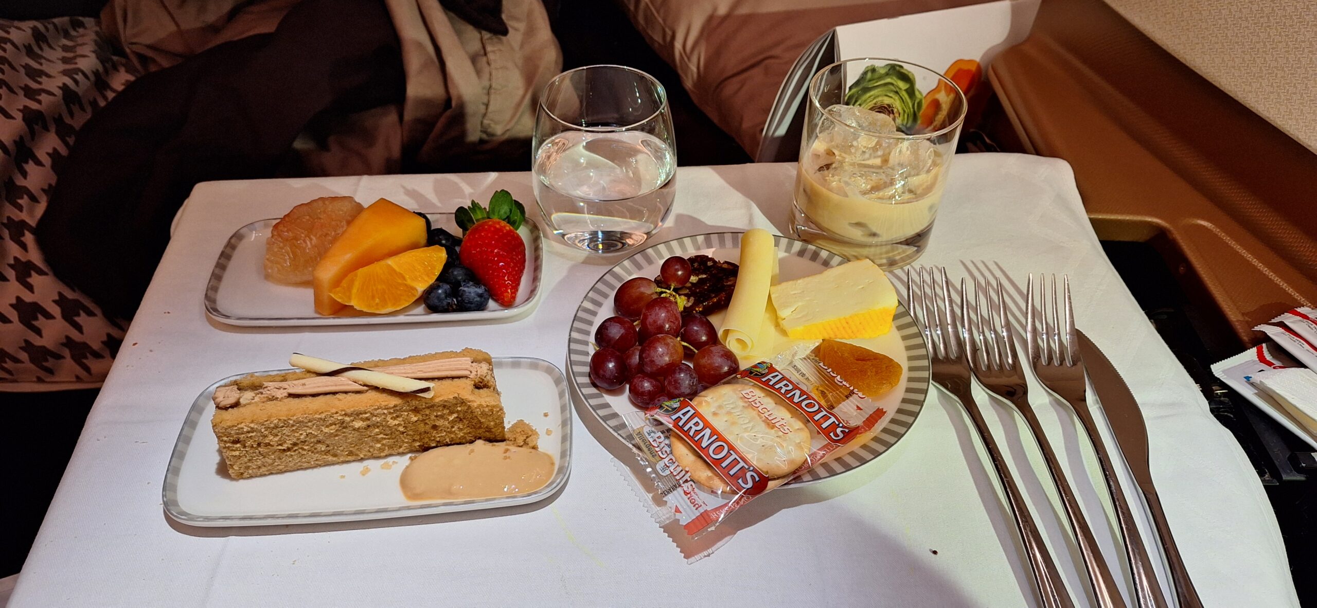 a plate of food on a table