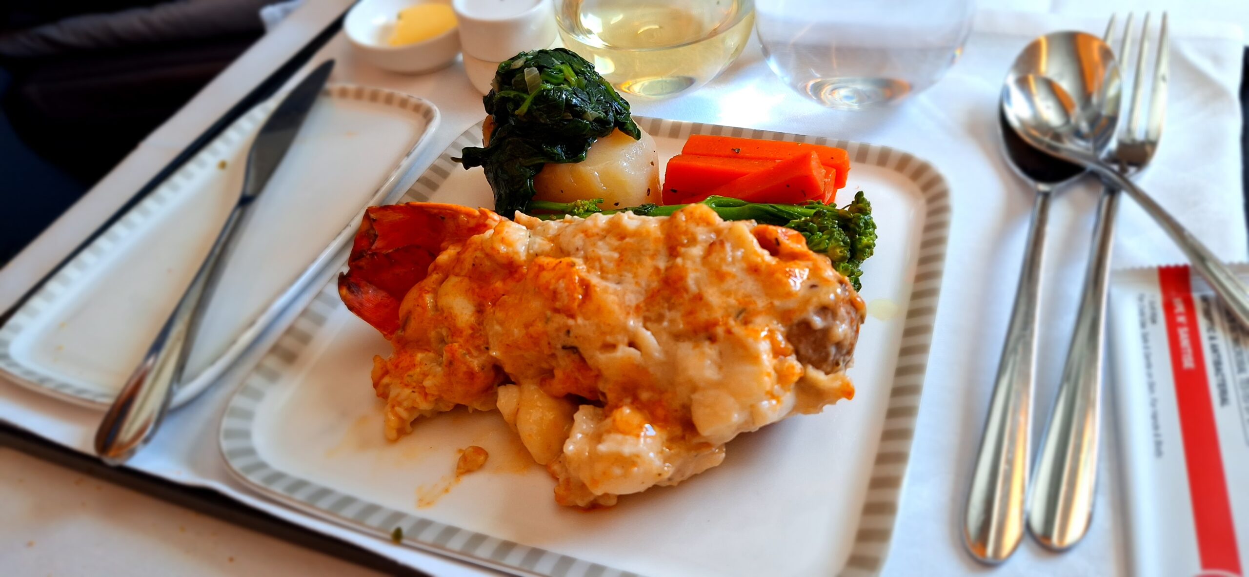 a plate of food on a table