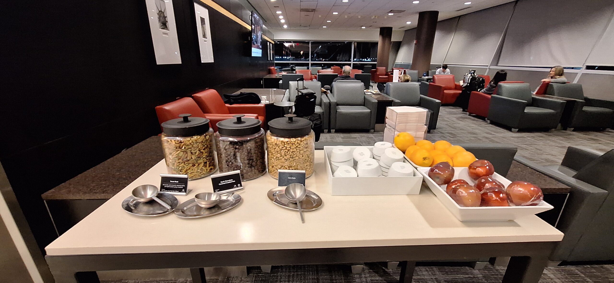 a table with food and fruits on it