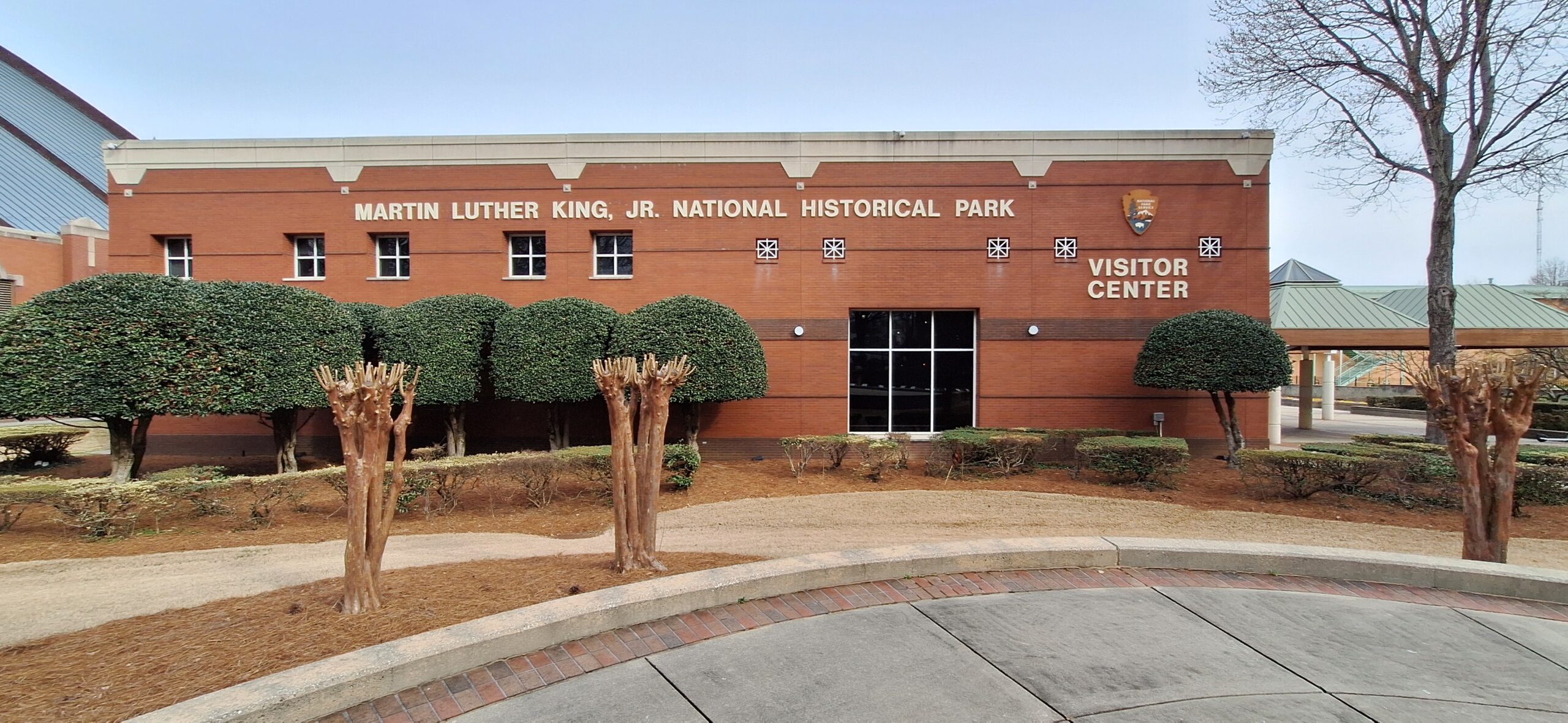 a building with a sign on it