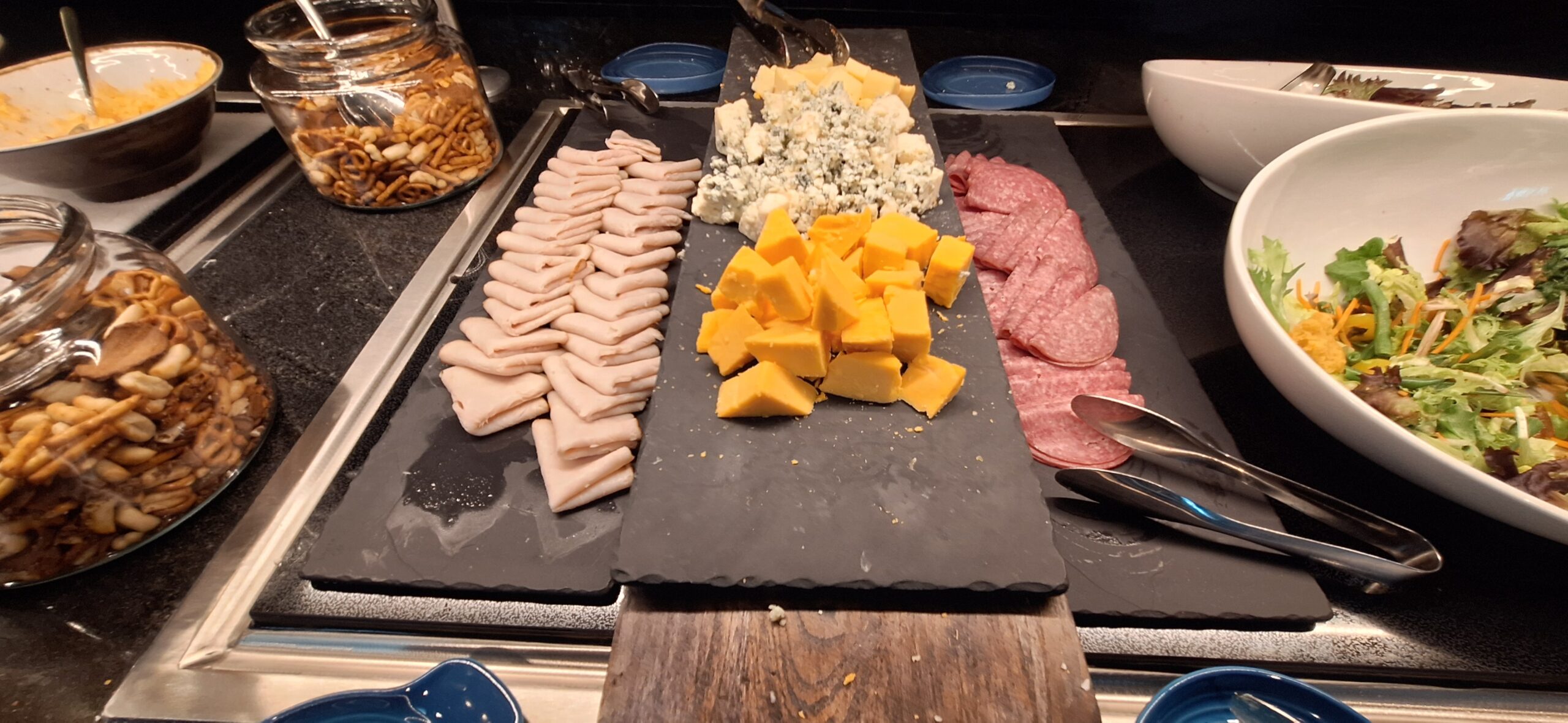 a tray of food on a table