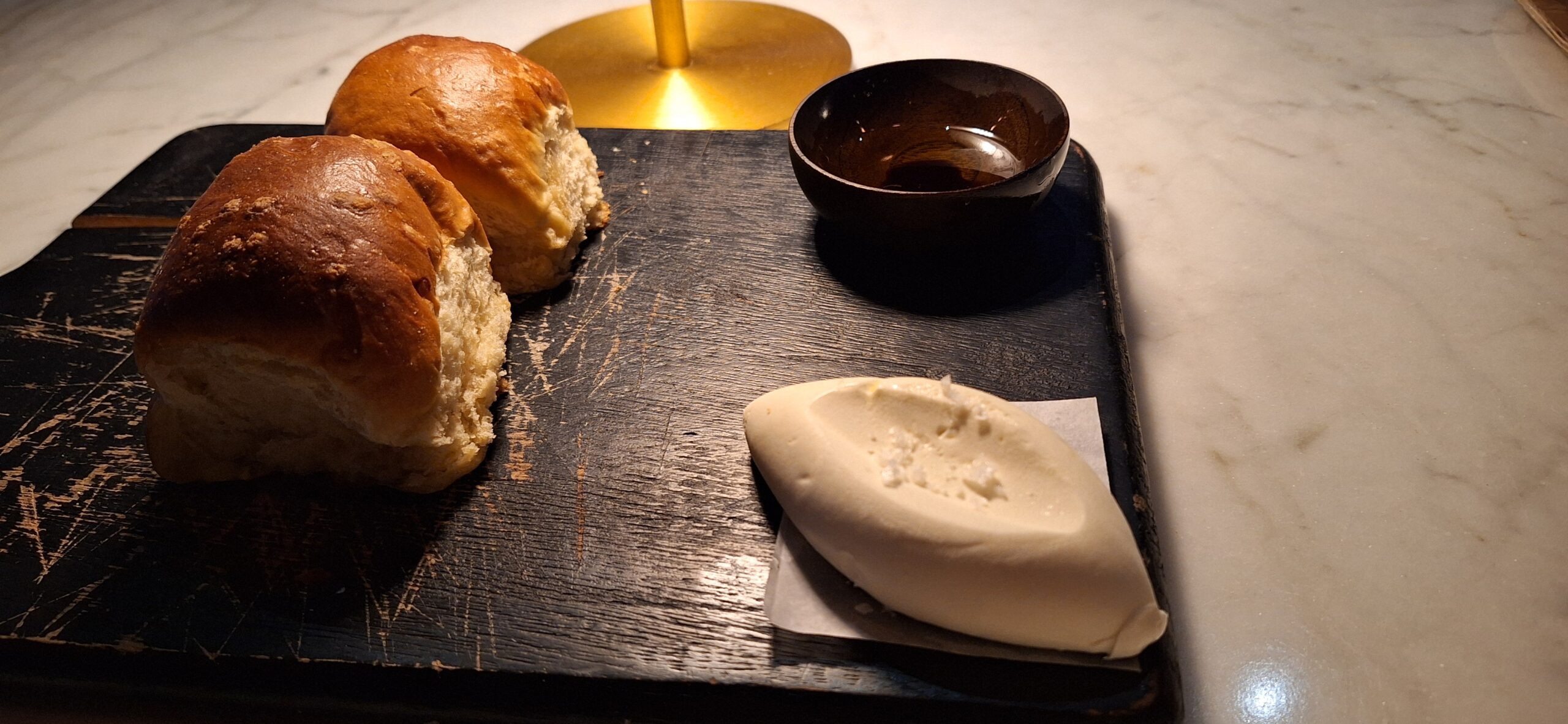 a plate of food on a table