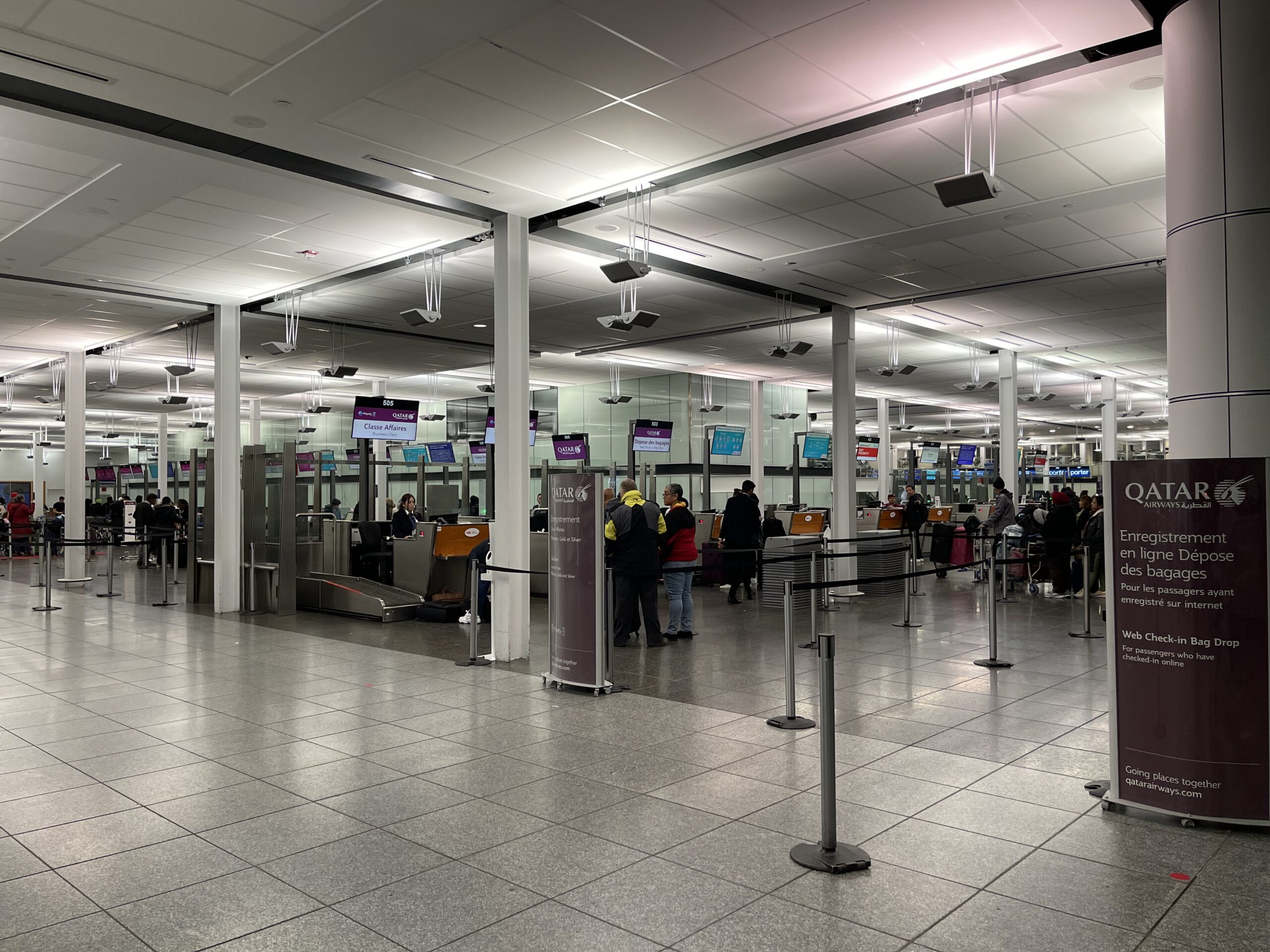 people standing in a terminal