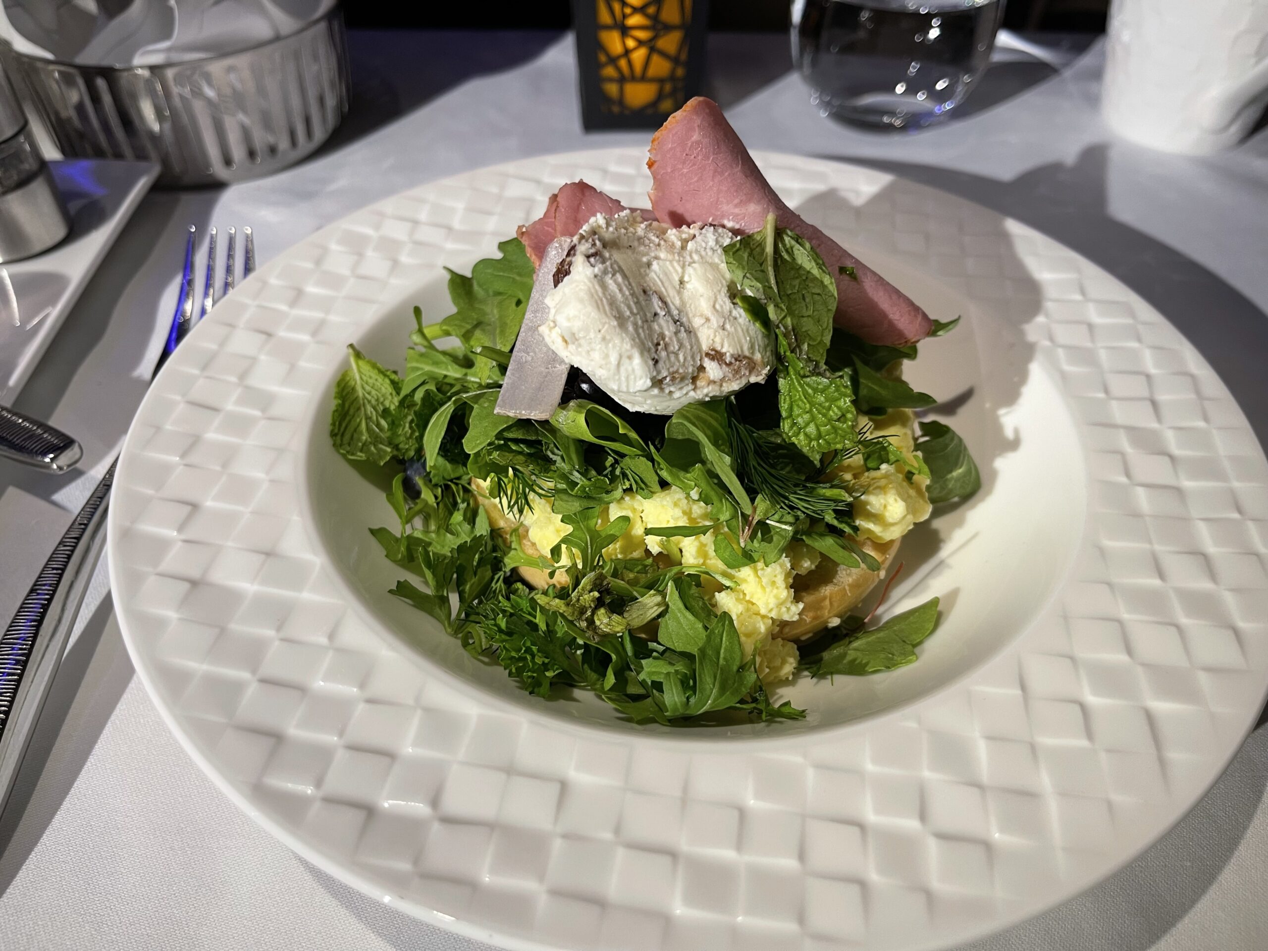 a plate of food on a table