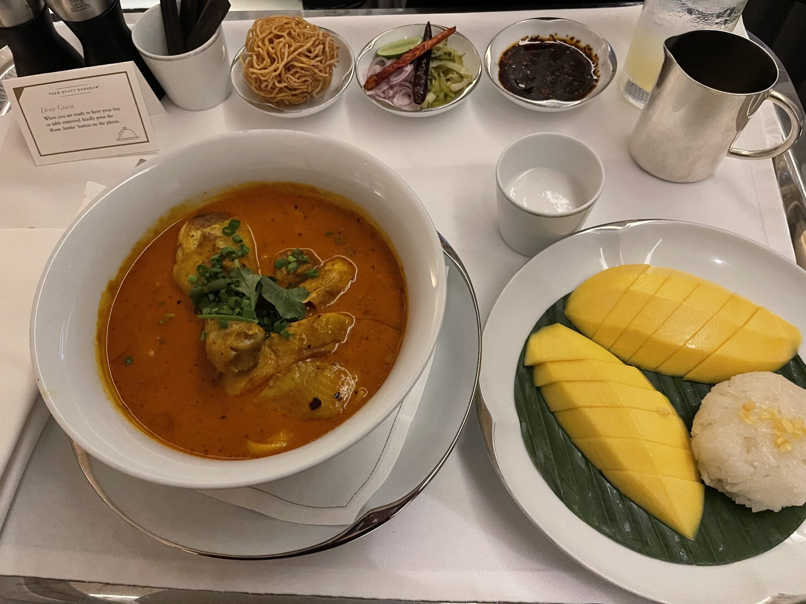 a plate of food on a table