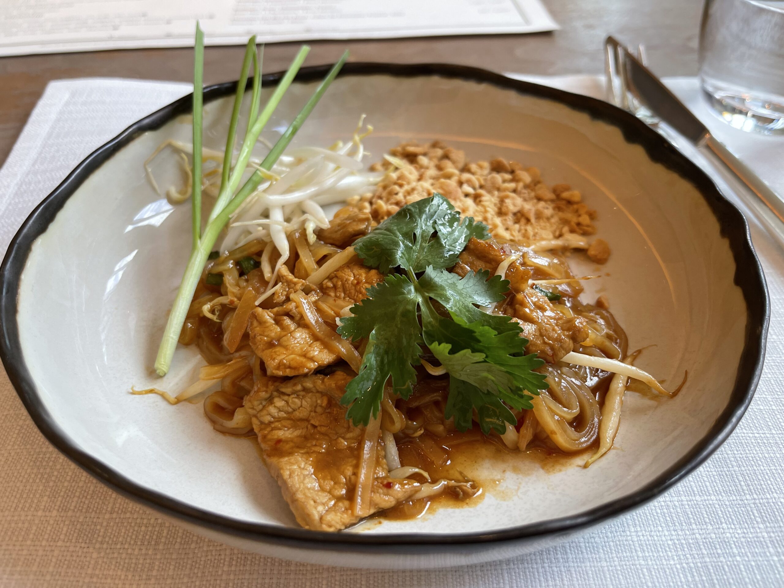 a plate of food on a table