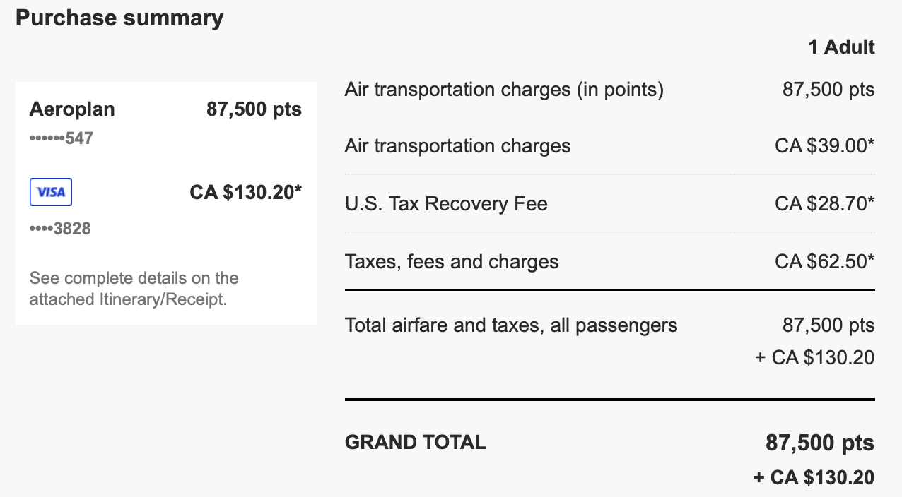 a screenshot of a flight ticket