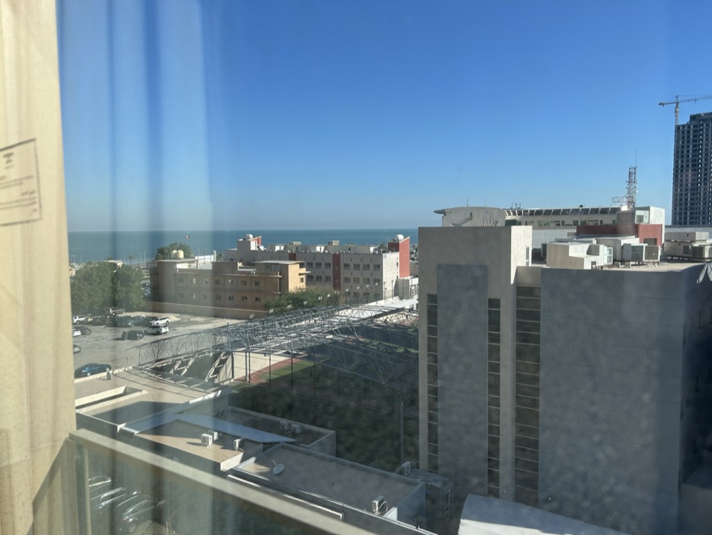 a view of a city from a window