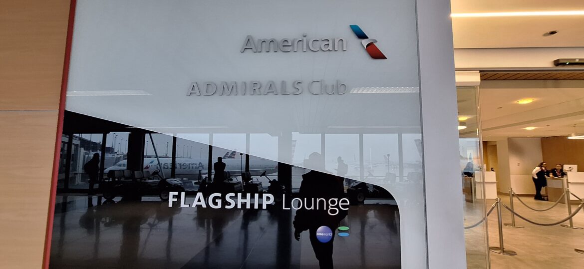 a sign on a glass wall