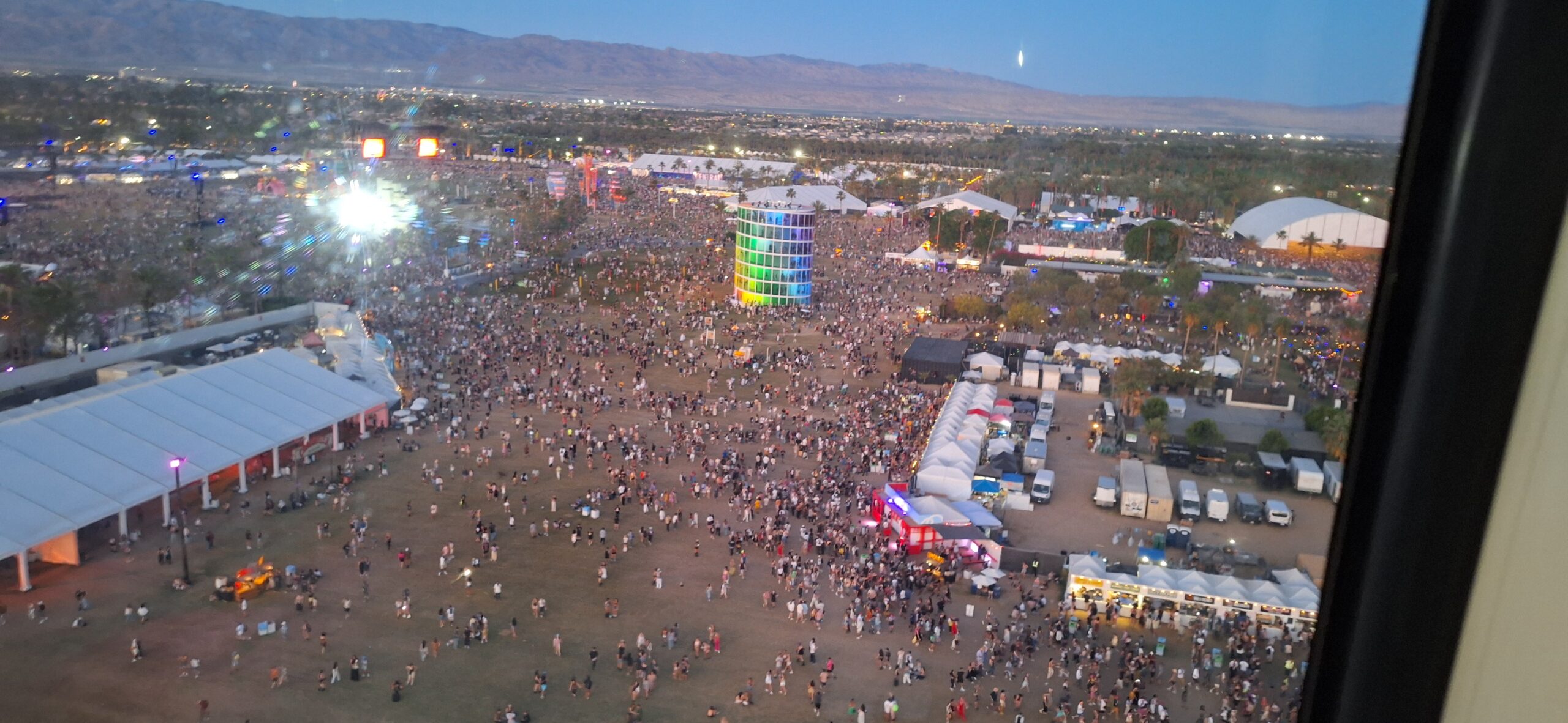 a large crowd of people in a large area