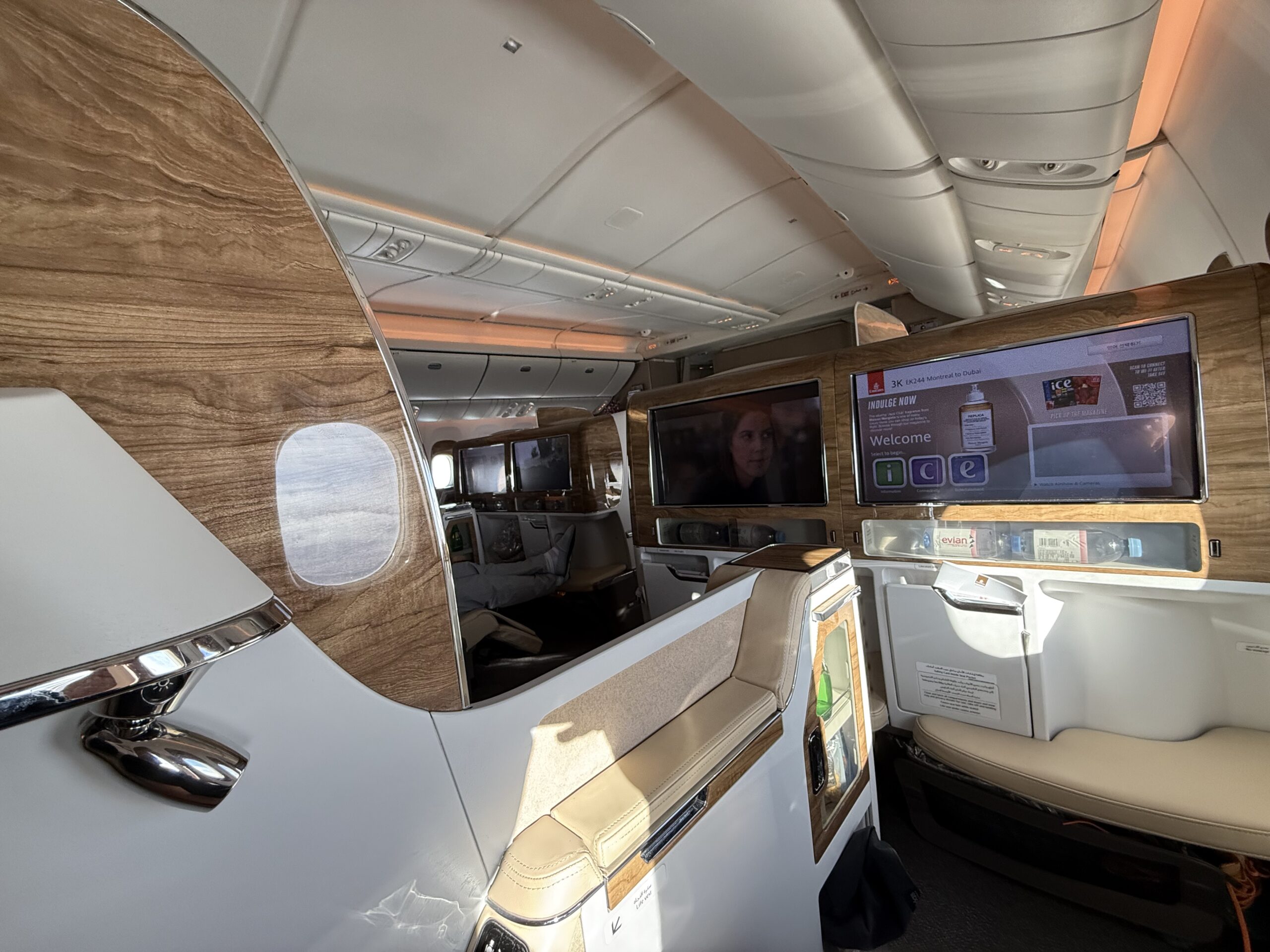 a large screens in a plane