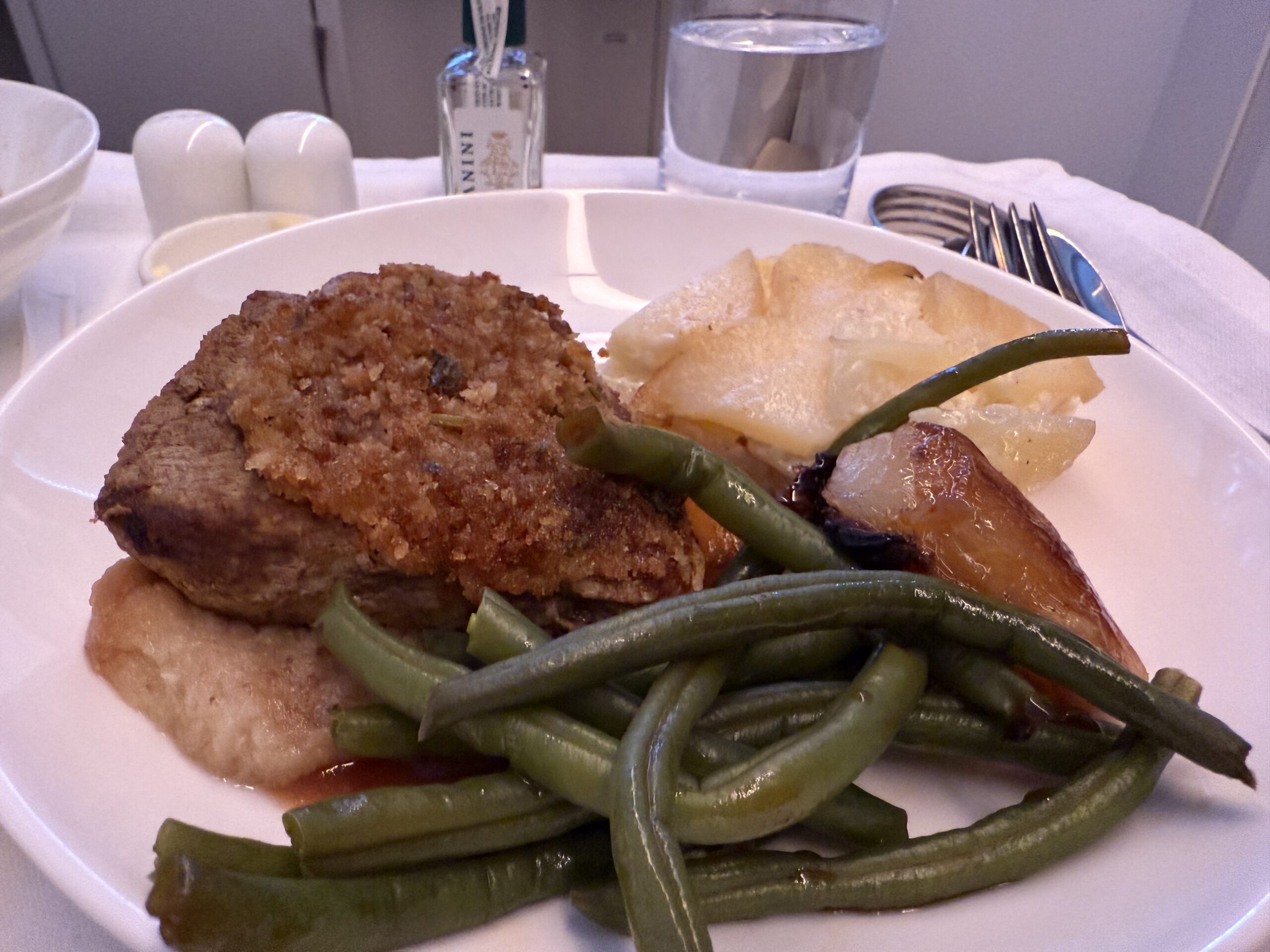 a plate of food on a table