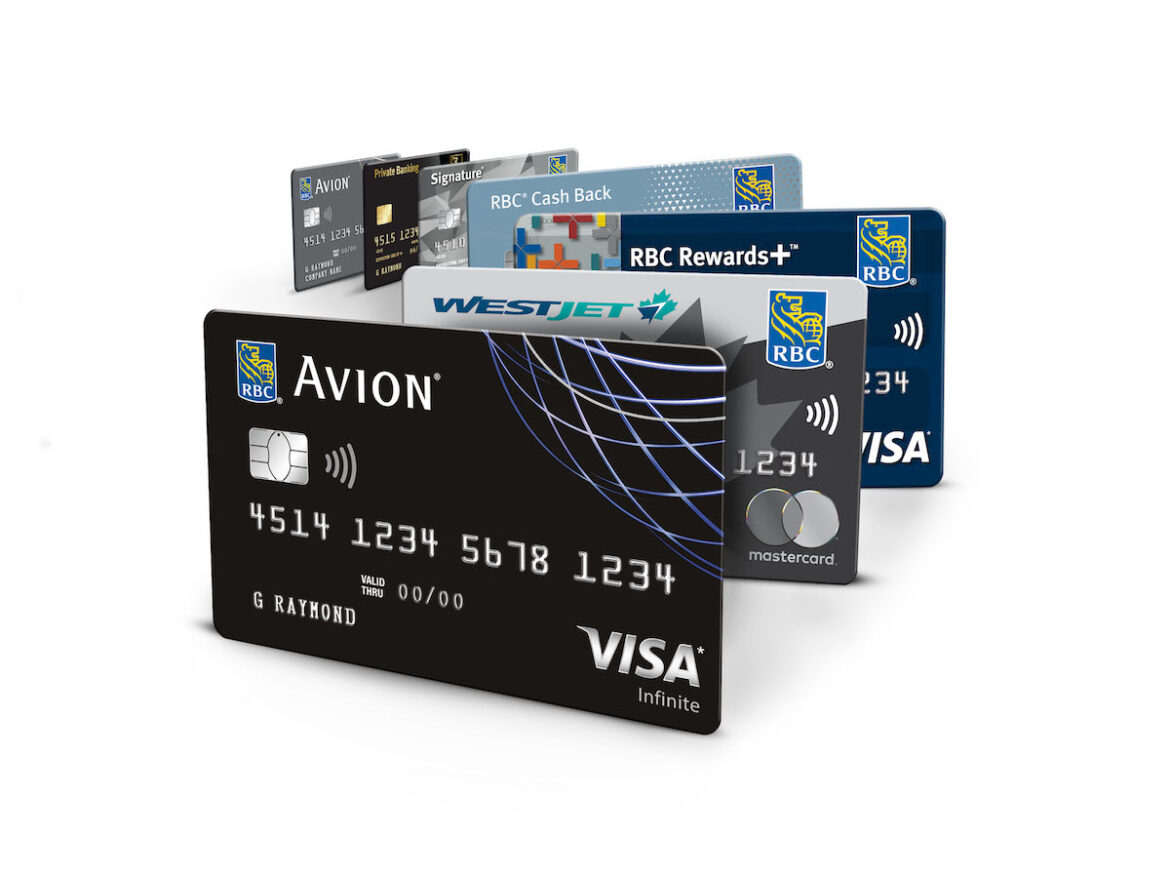 a group of credit cards