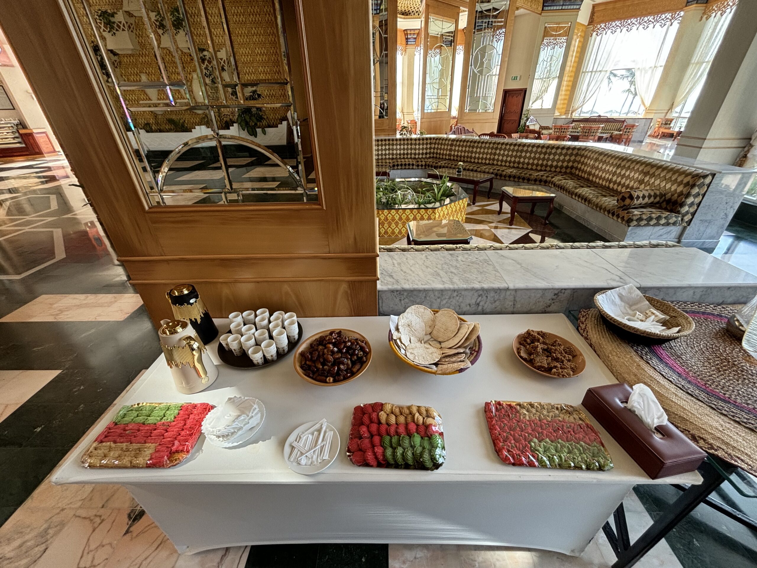 The cart of Omani sweets