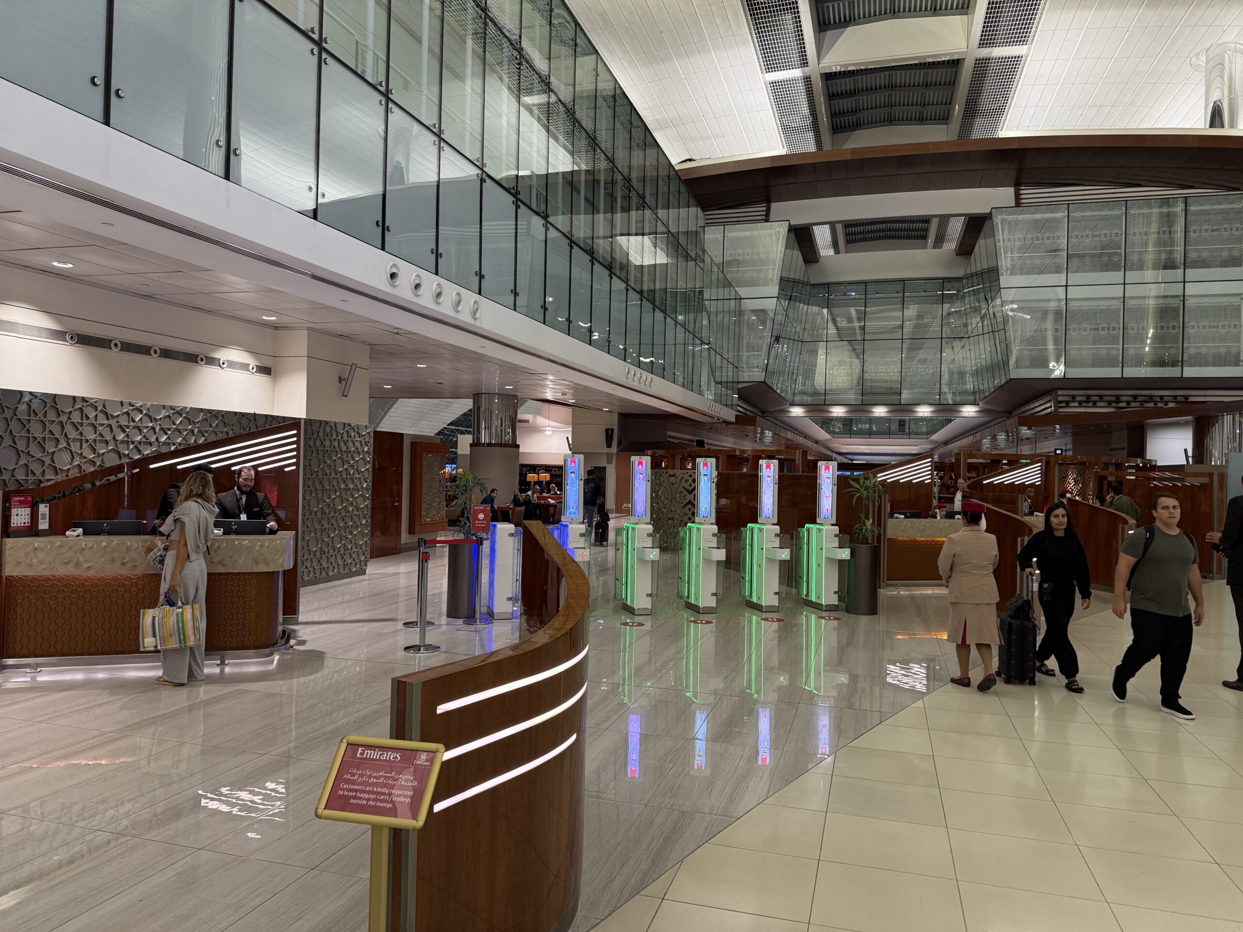 a large building with glass walls and a large staircase