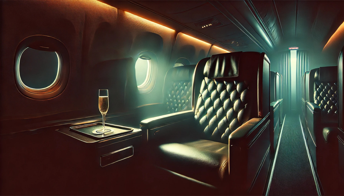 f3f2226e3b3917ba225388180c330da1482c32a5cc7a8c7b0511de056ad0bc4e a glass of champagne in a chair in a plane
