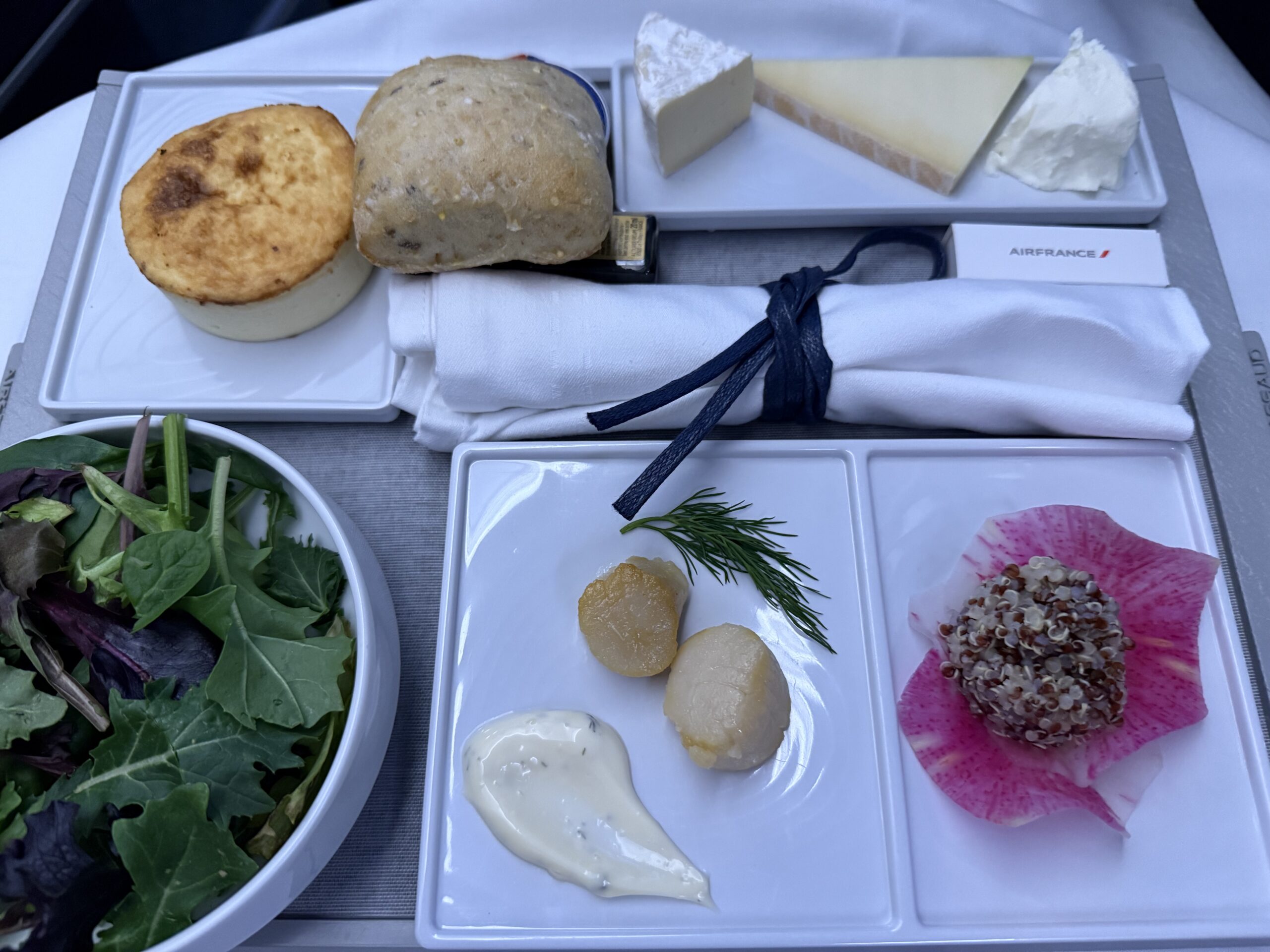 a plate of food on a table