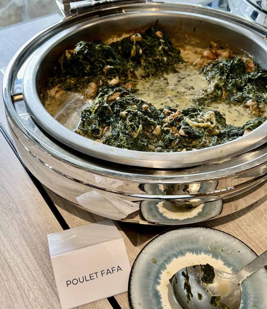 a bowl of food on a table