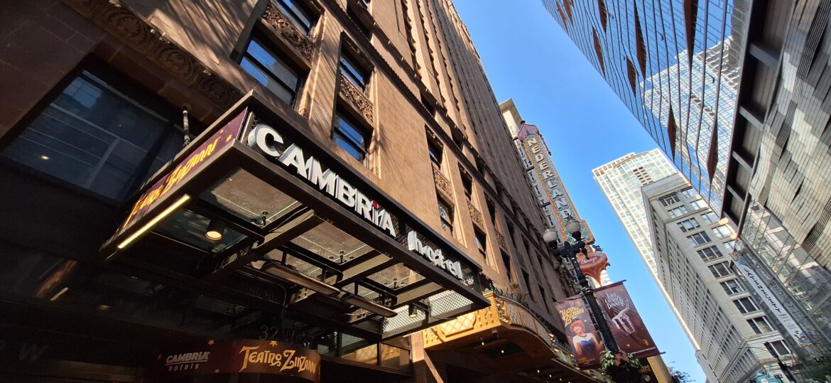 a building with a sign on it