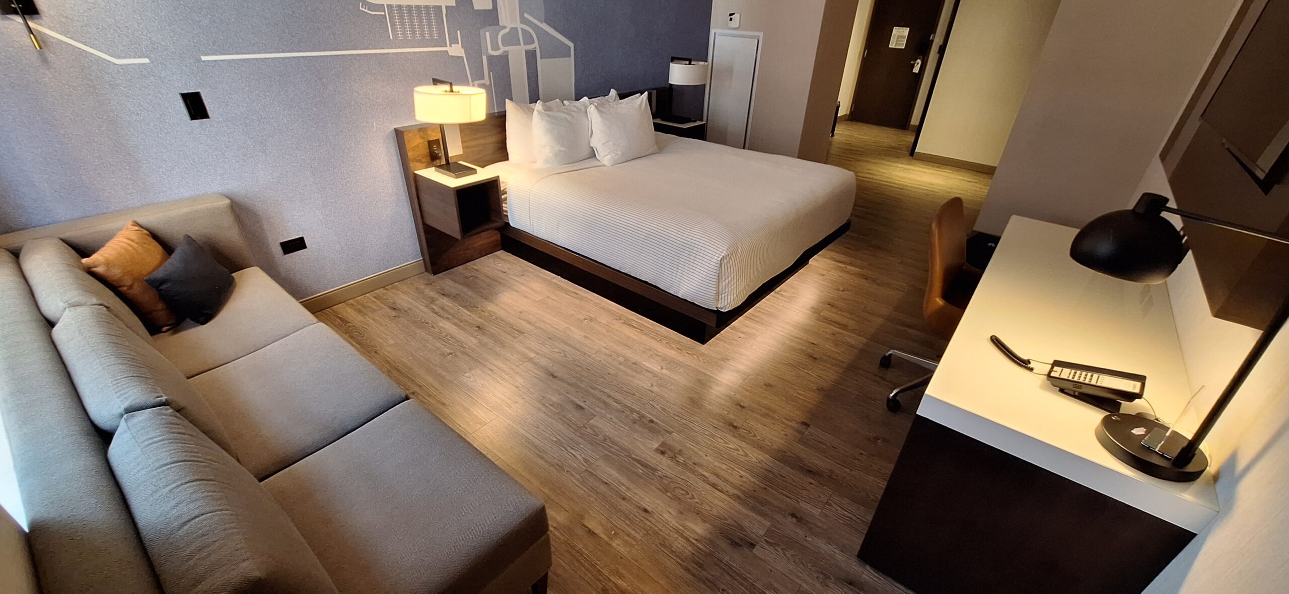 Cambria Hotel Chicago a bed in a room