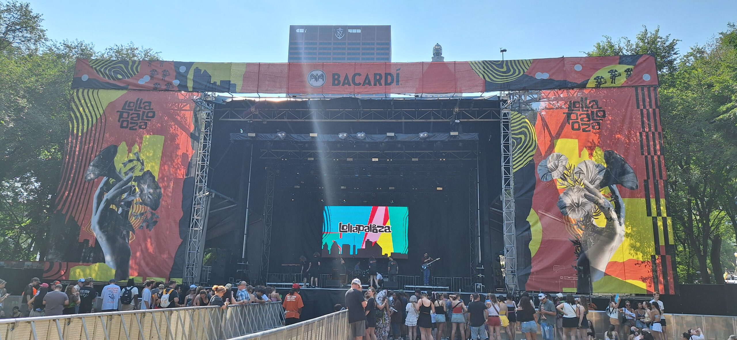 a crowd of people on a stage
