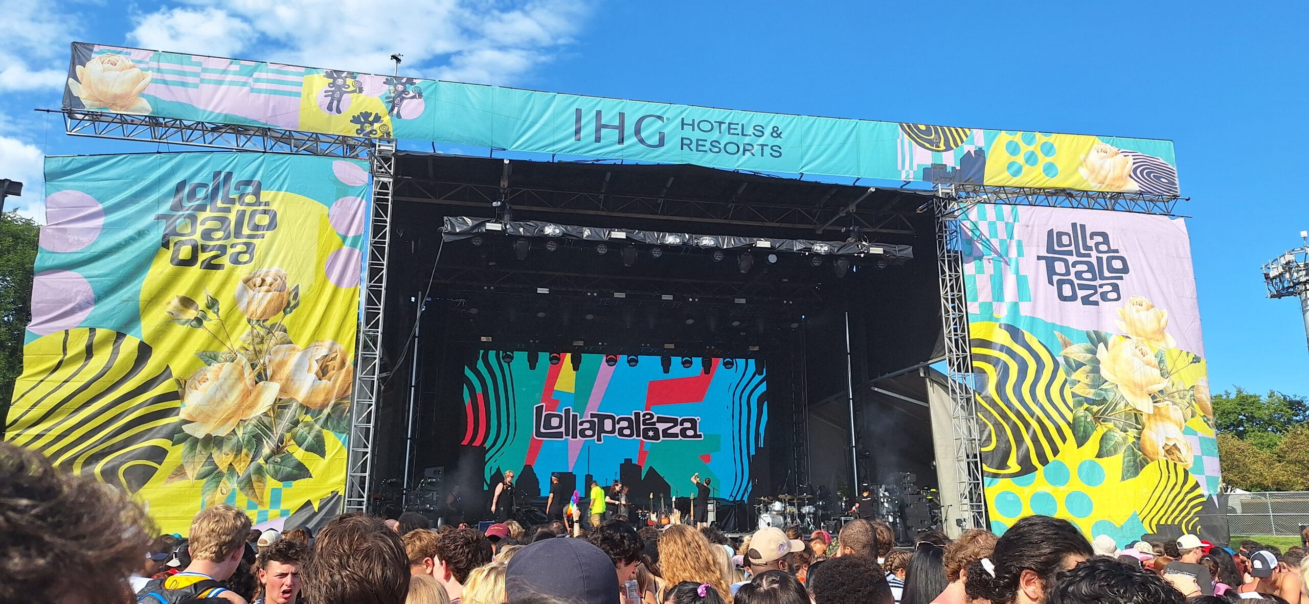 a crowd of people on a stage