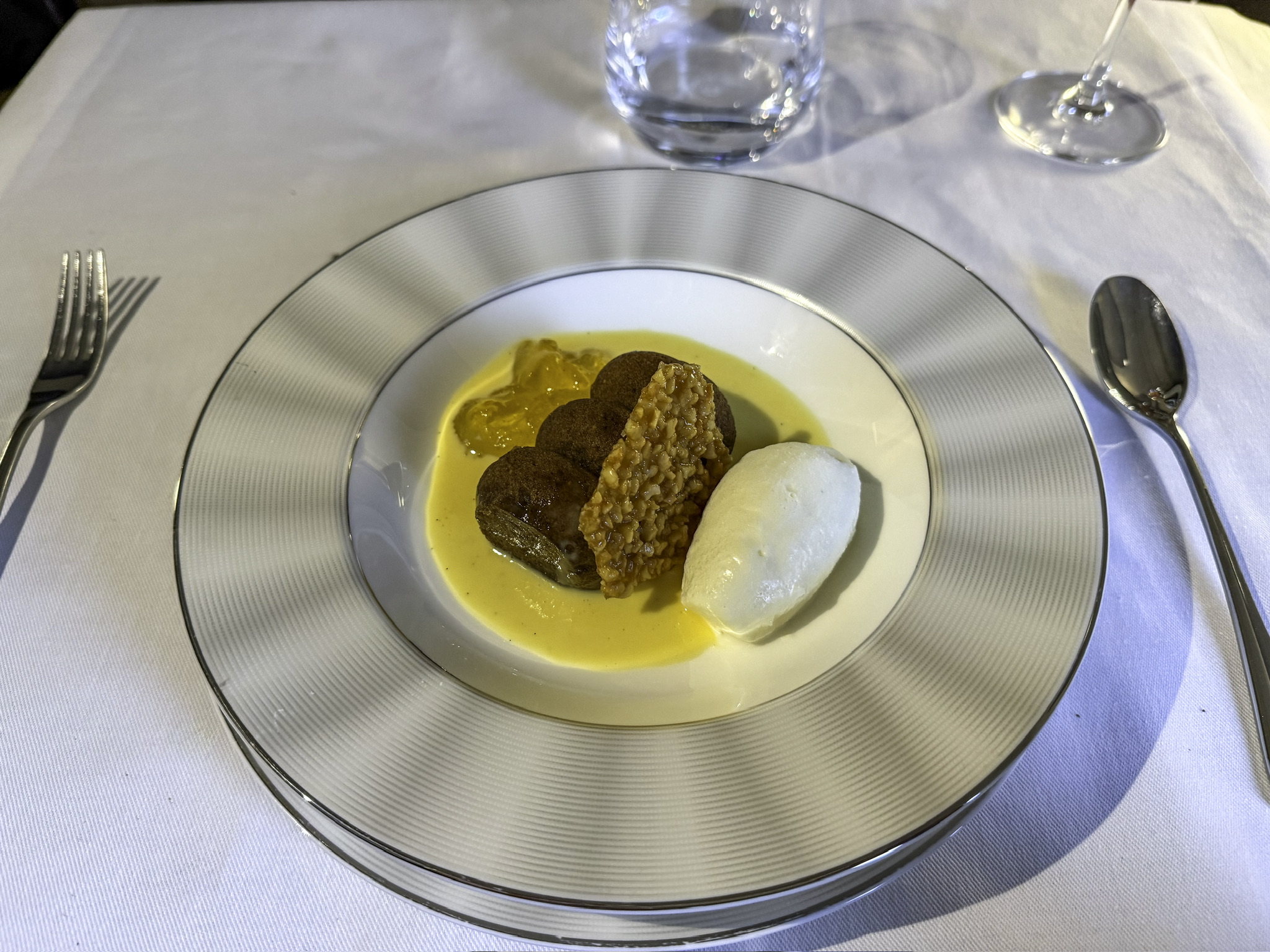 a plate of food on a table