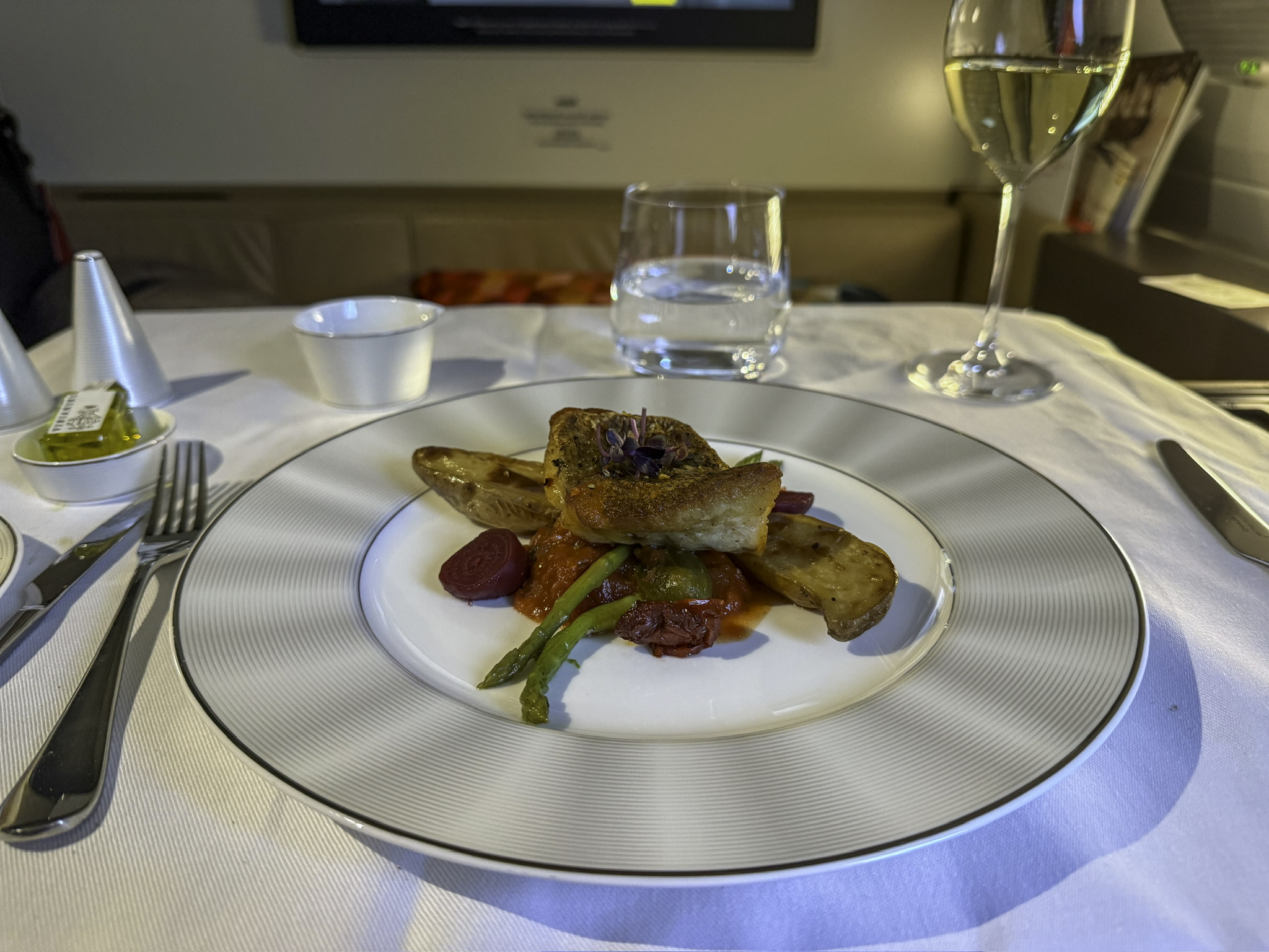 a plate of food on a table