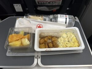 food on a tray