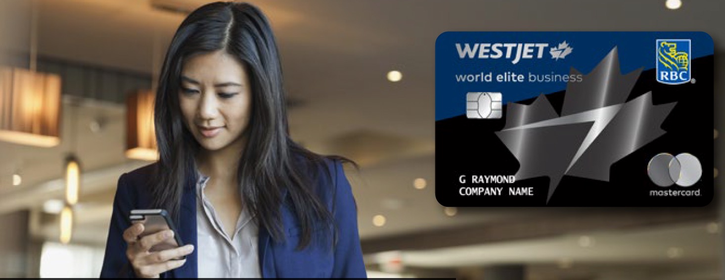a woman smiling and a credit card
